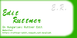 edit ruttner business card